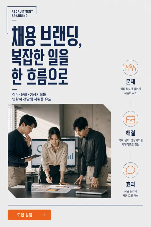 채용 브랜딩, 복잡한 일을 한 흐름으로