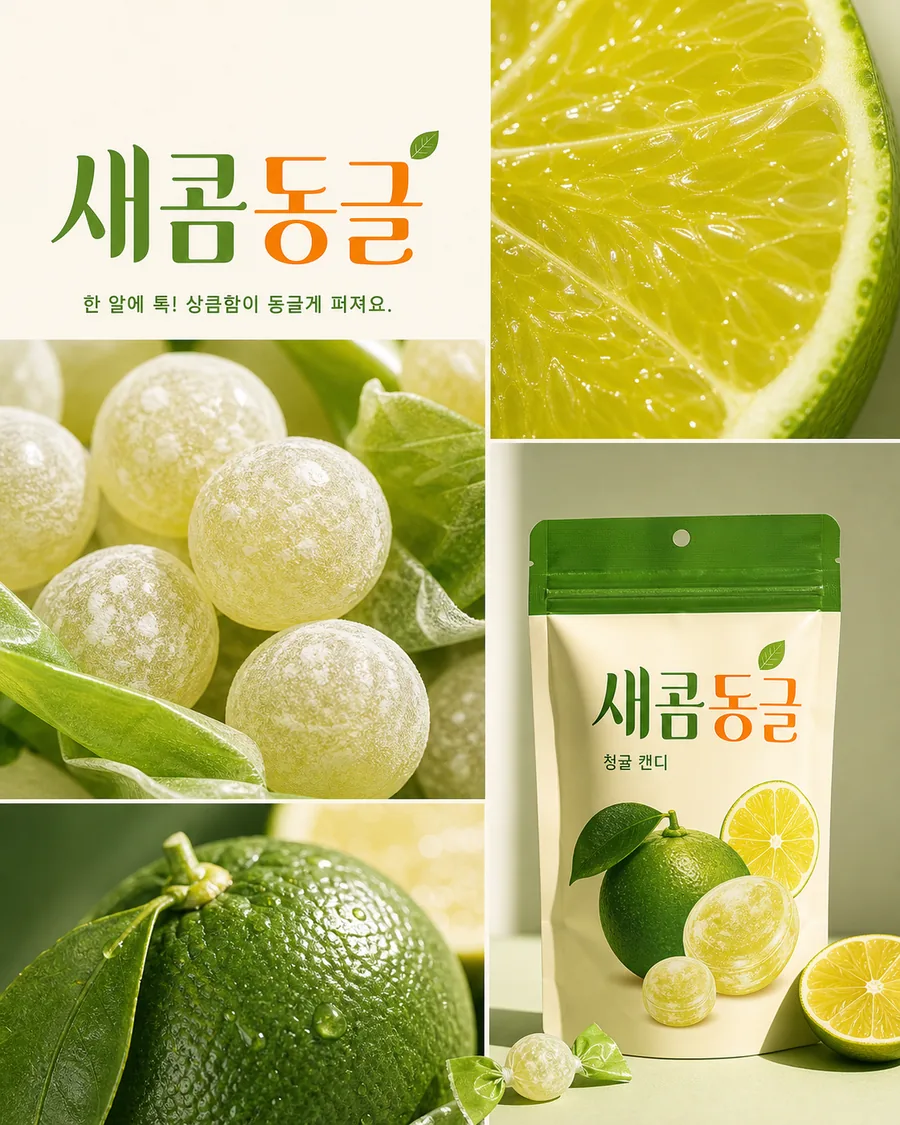 새콤동글 청귤 캔디 모듈
