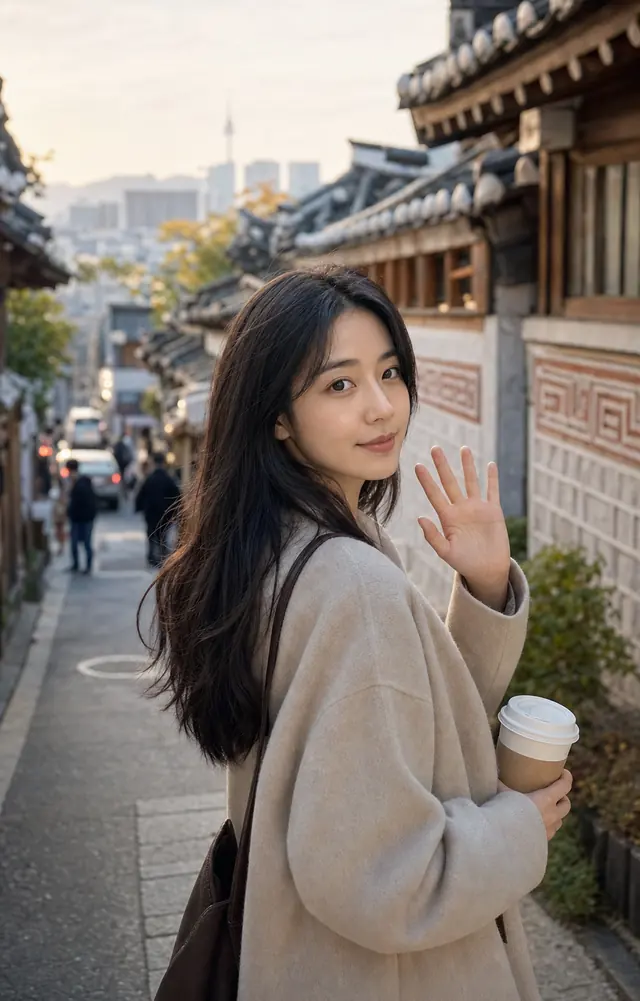 북촌 골목의 미소