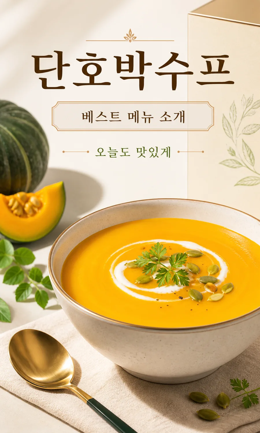 단호박 수프 포스터