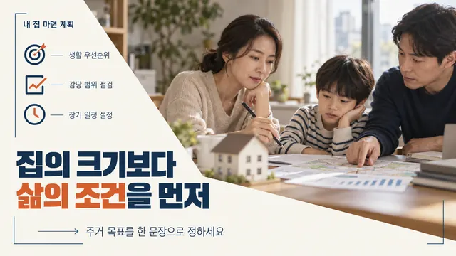 집의 크기보다 삶의 조건을 먼저