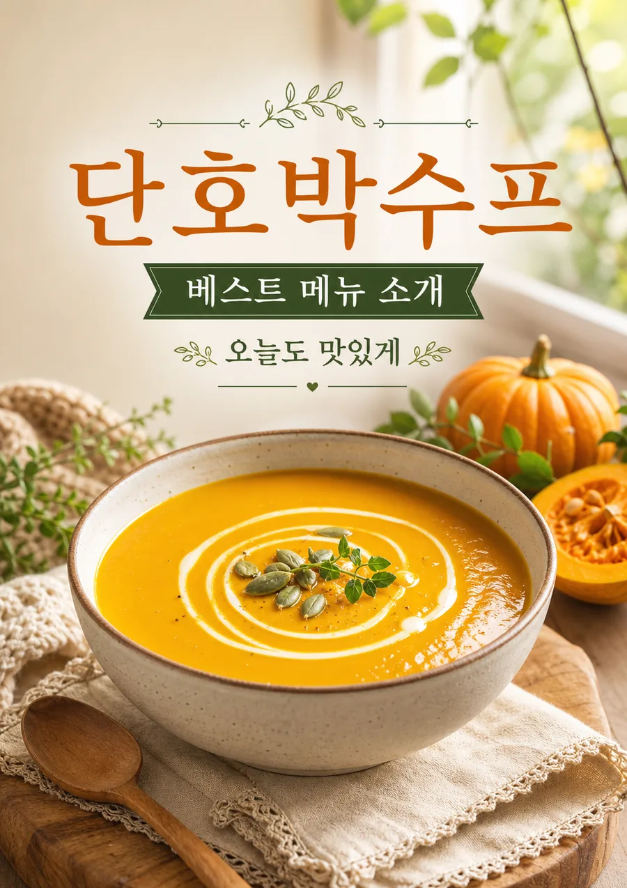 가든 무드 단호박 수프