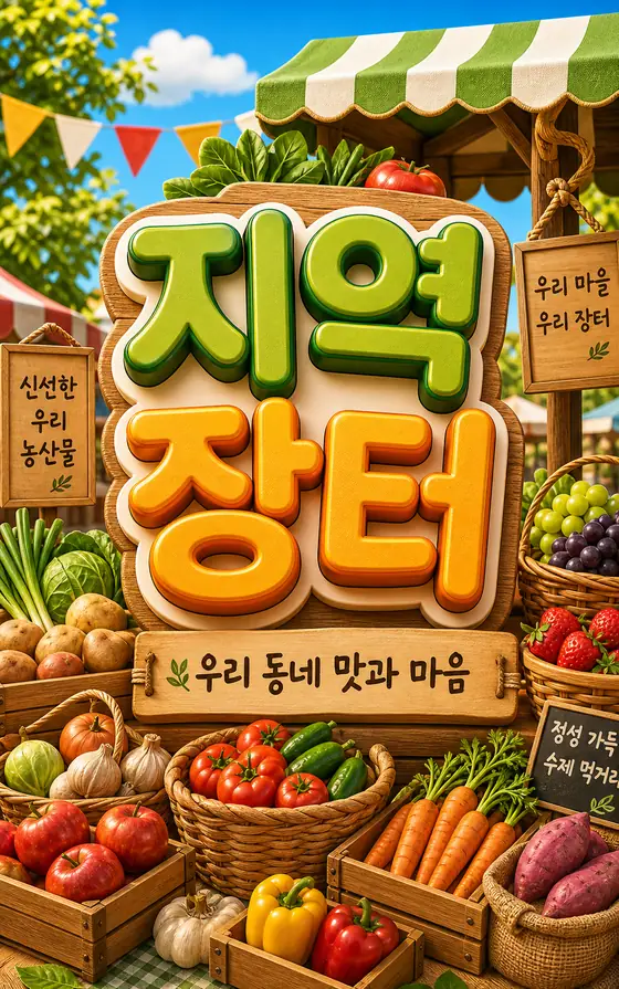 풍성한 지역 장터