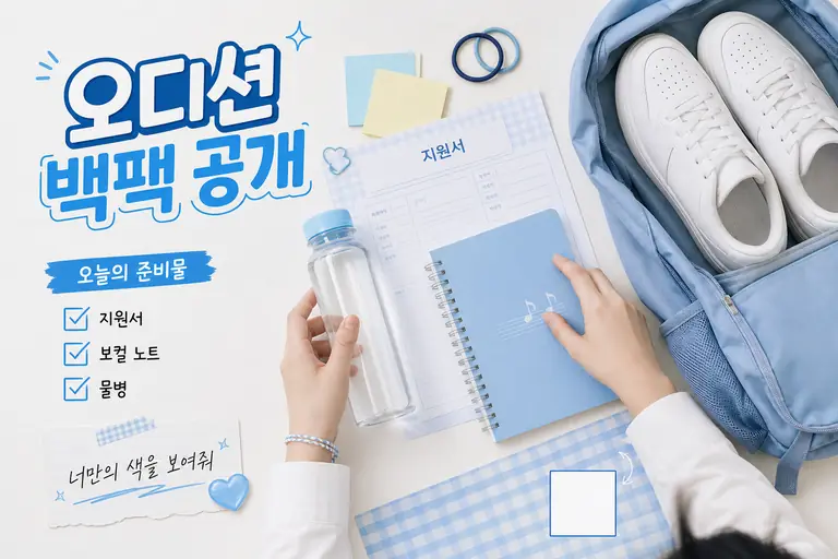 오디션 백팩 공개