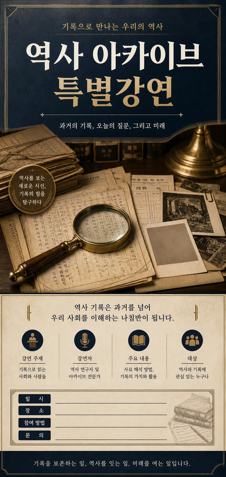 역사 기록 특별강연