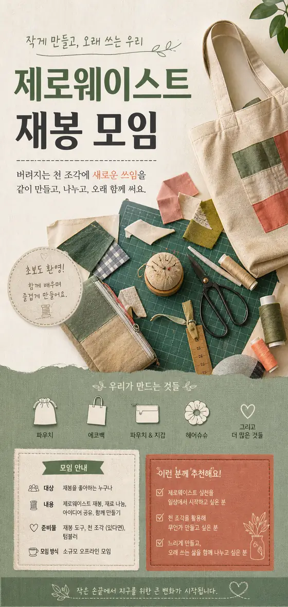 제로웨이스트 재봉
