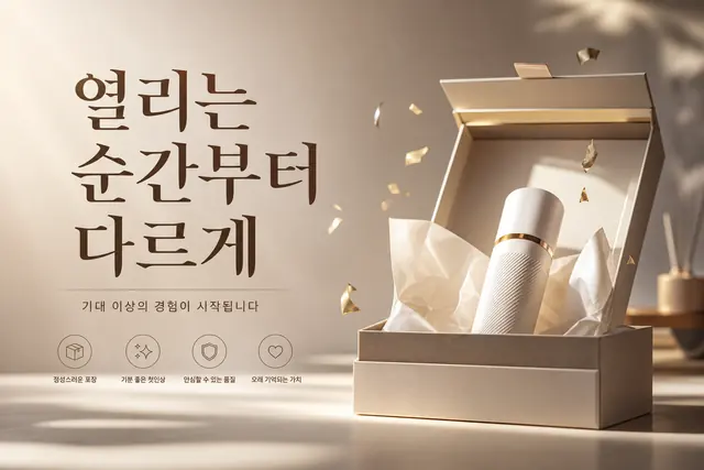 제품 언박싱 숏폼