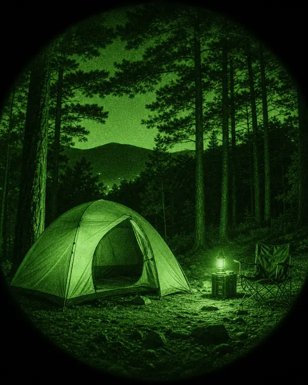 야간 투시경 뷰 / Night Vision