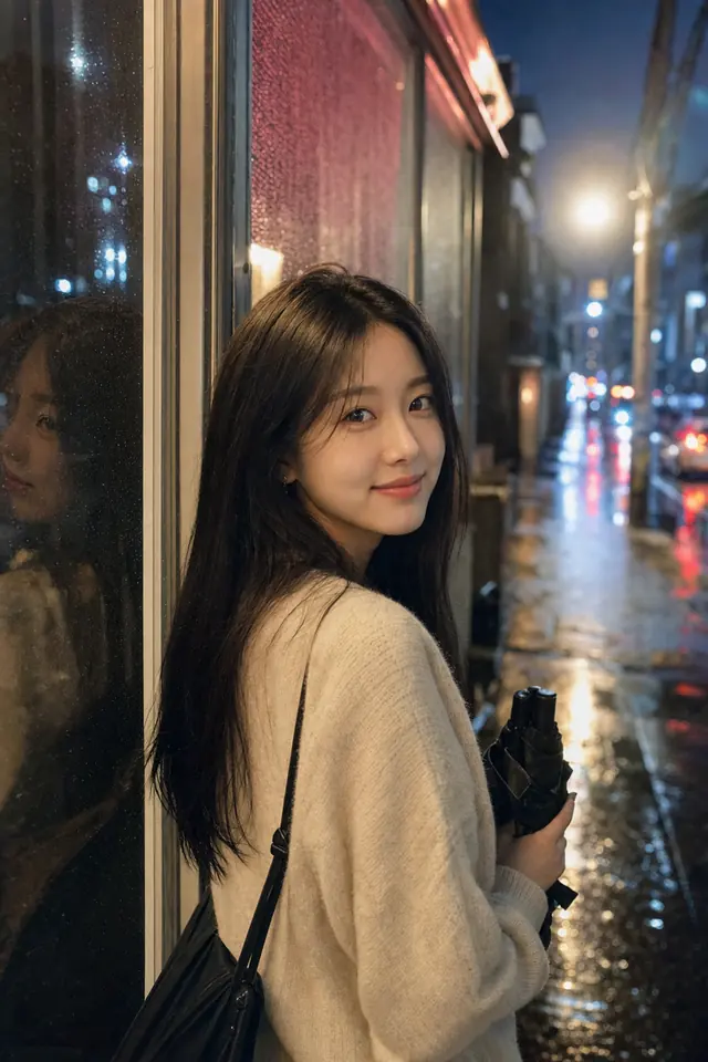 네온 감성 스냅