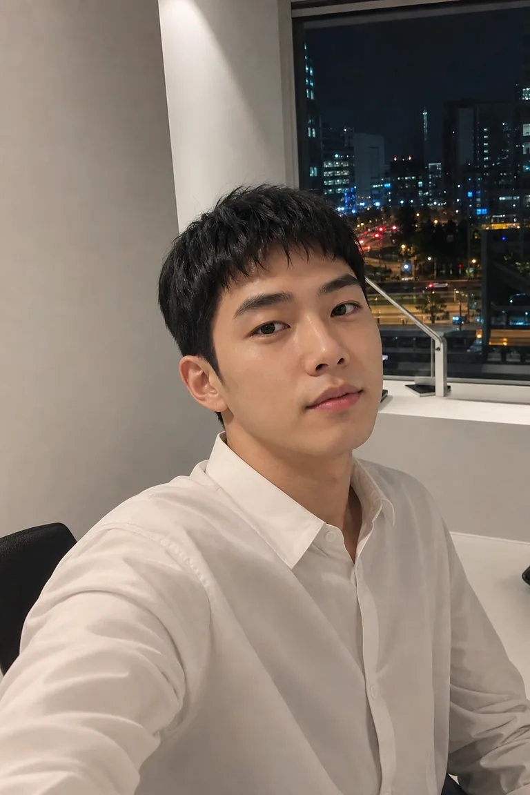 야경 오피스 인물 스냅