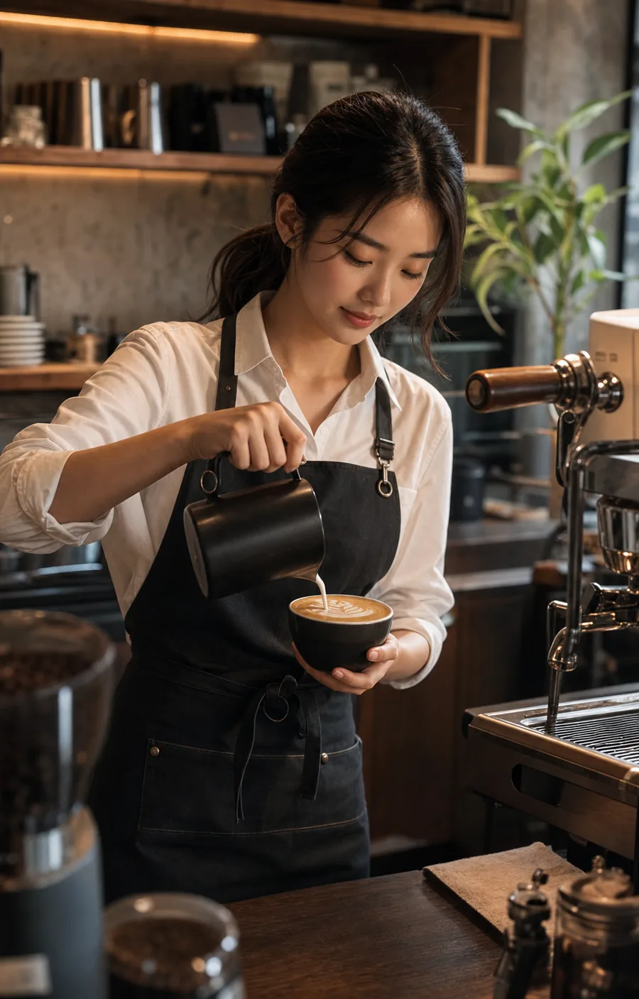 바리스타의 라떼아트