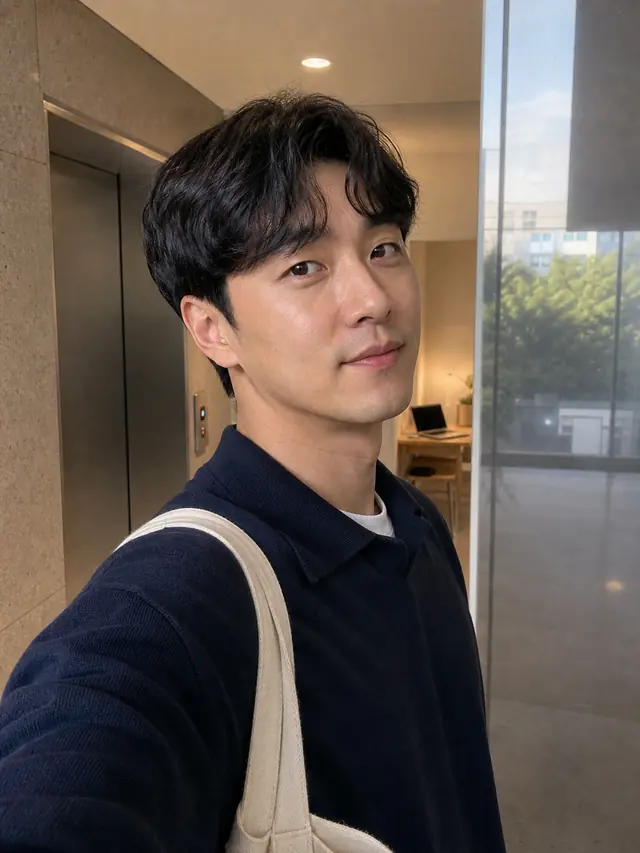 복도에서 찍은 일상 스냅