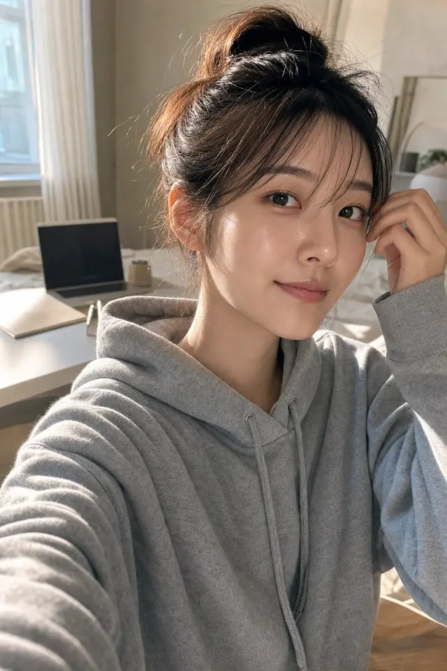 햇살 아래 편안한 순간