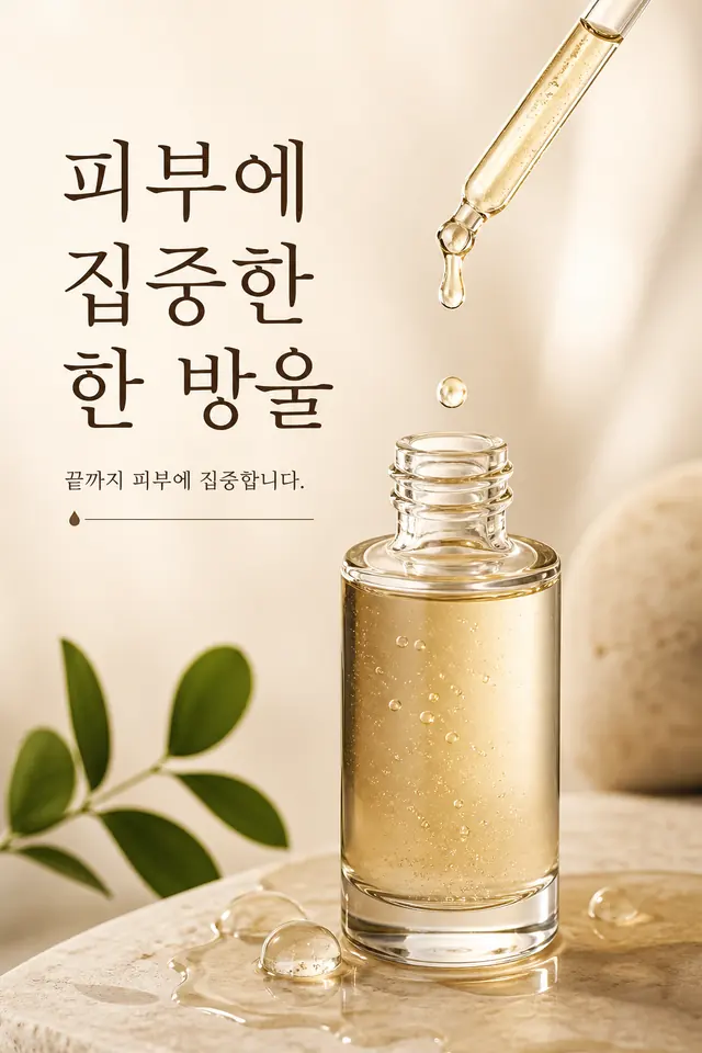 피부에 집중한 한 방울