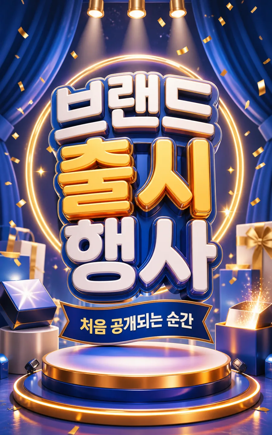 빛나는 출시 포스터