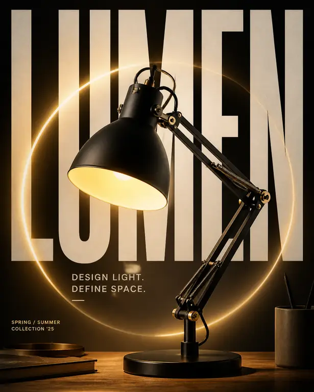 LUMEN 조명 광고