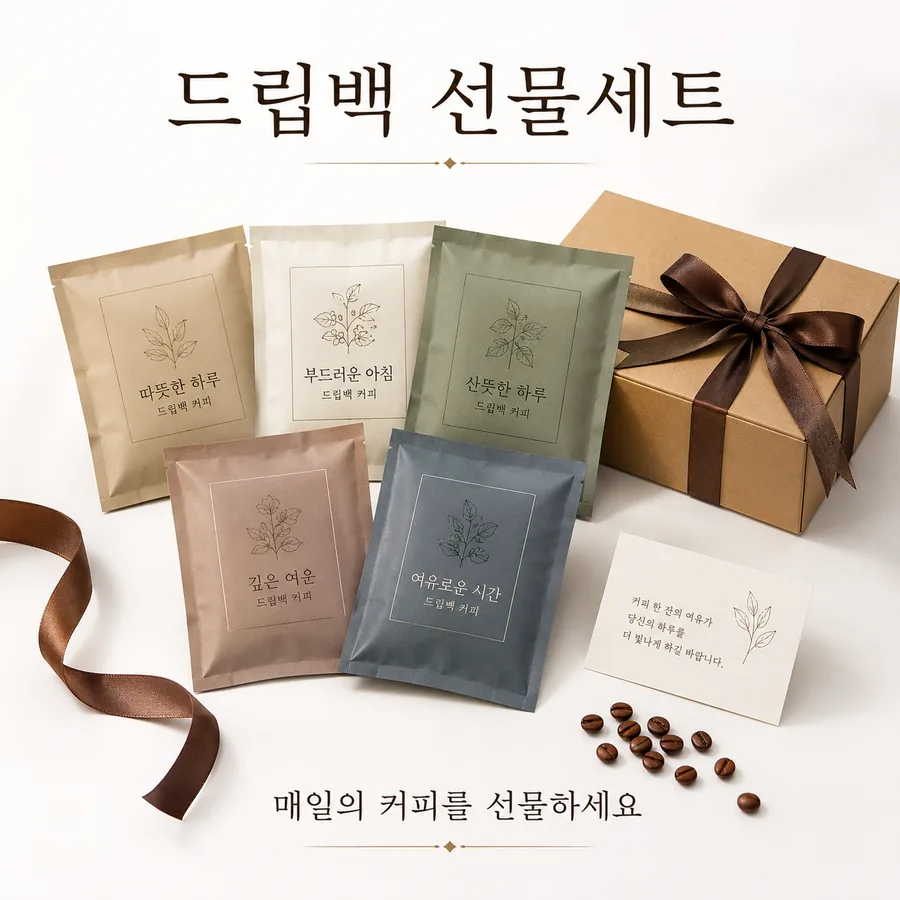 심플 드립백 선물세트 상세 이미지