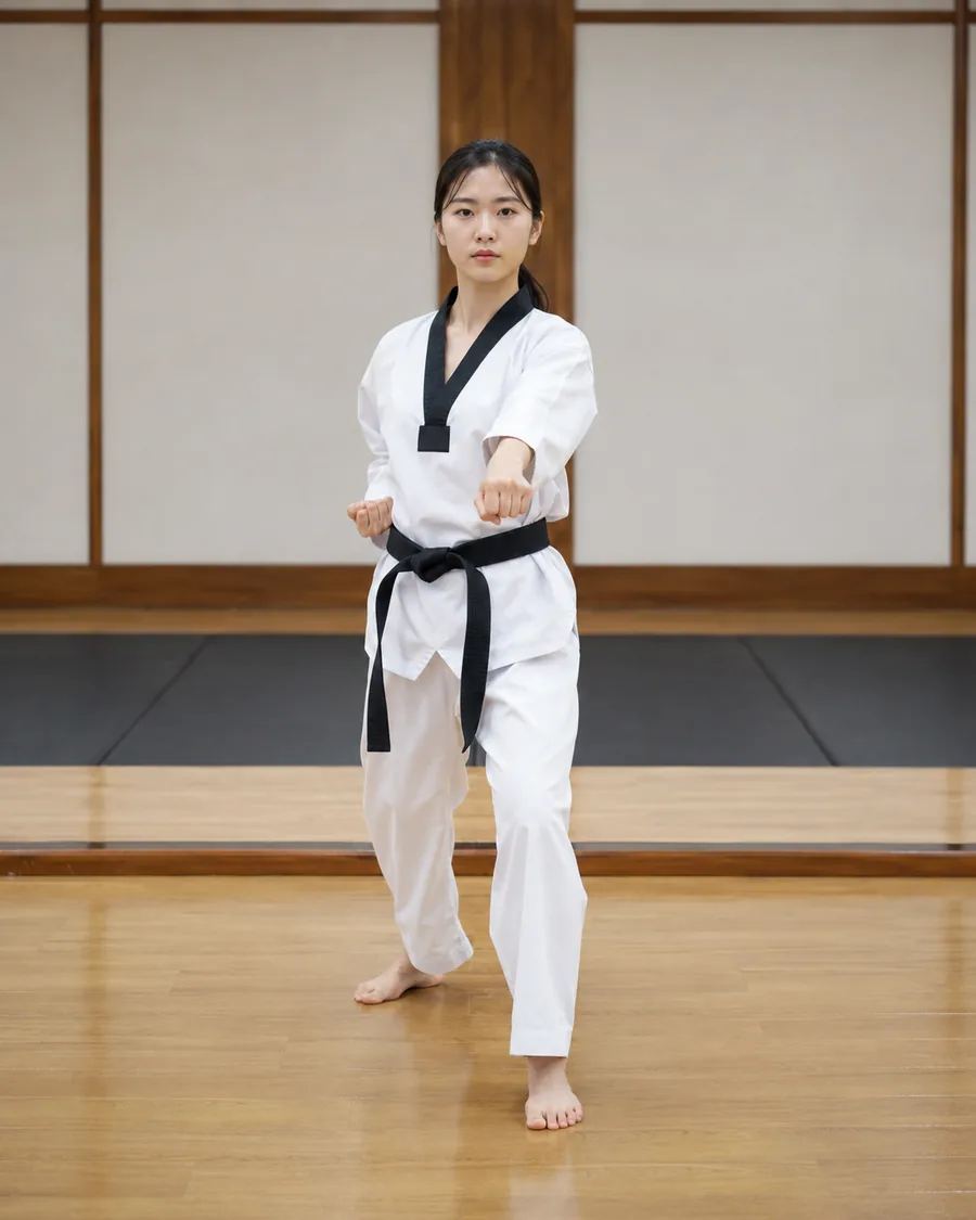 강인한 태권도 품새