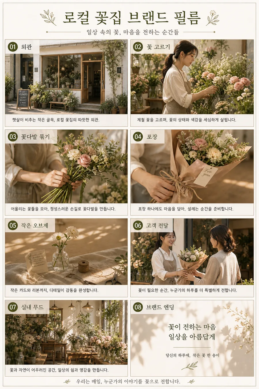 로컬 꽃집 브랜드 필름