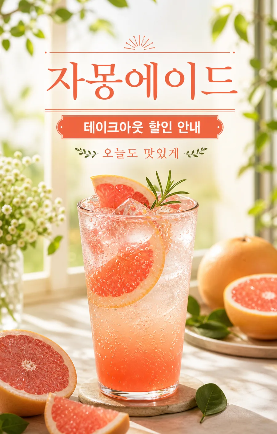 자몽 에이드 테이크아웃