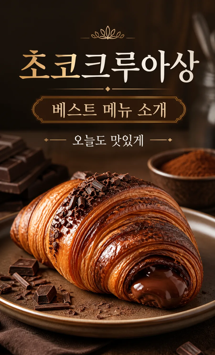 달콤한 초코 크루아상