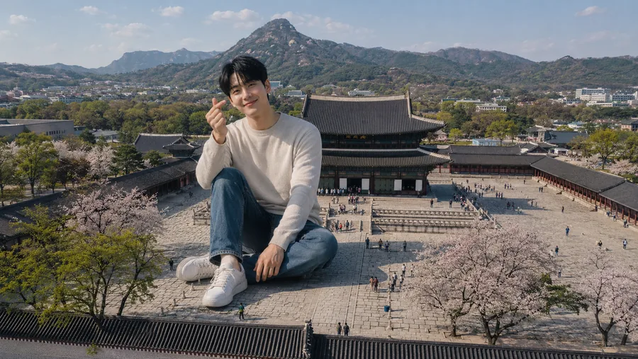 봄날의 경복궁 거인