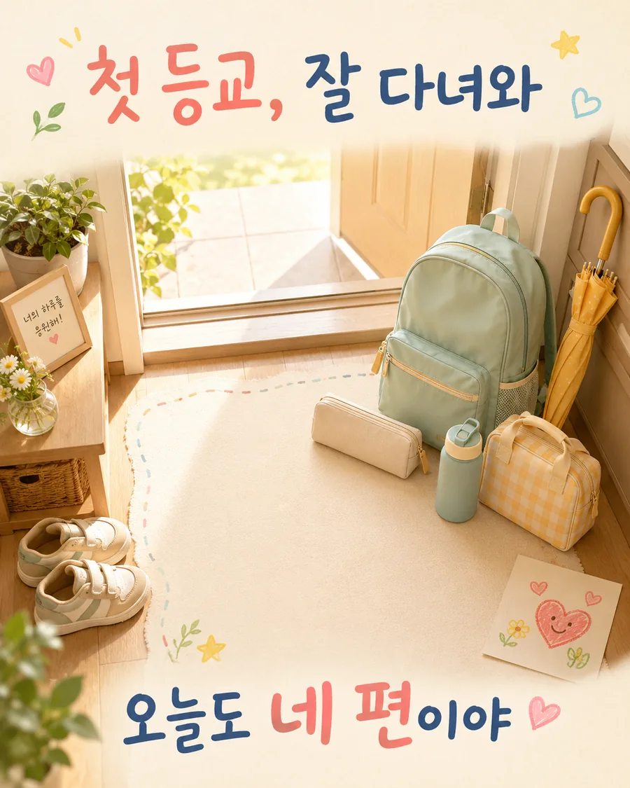 설레는 첫 등교