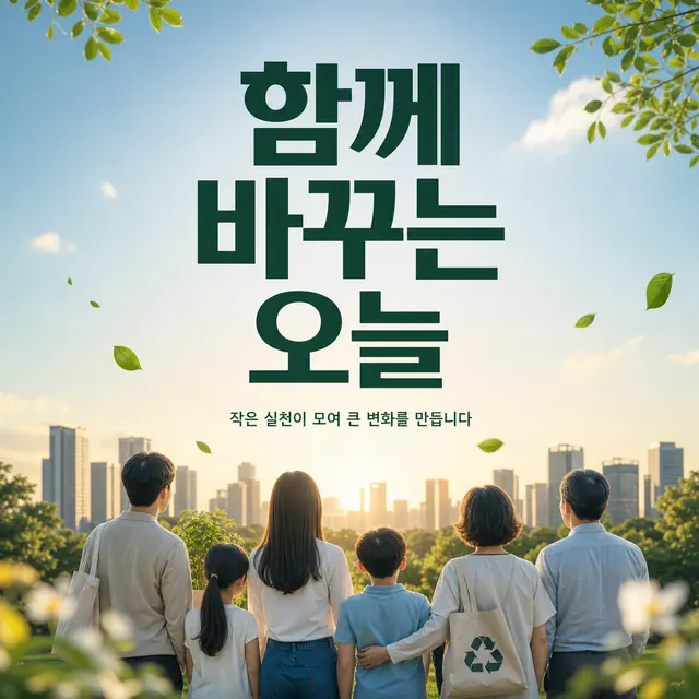 환경을 생각하는 도시 가족