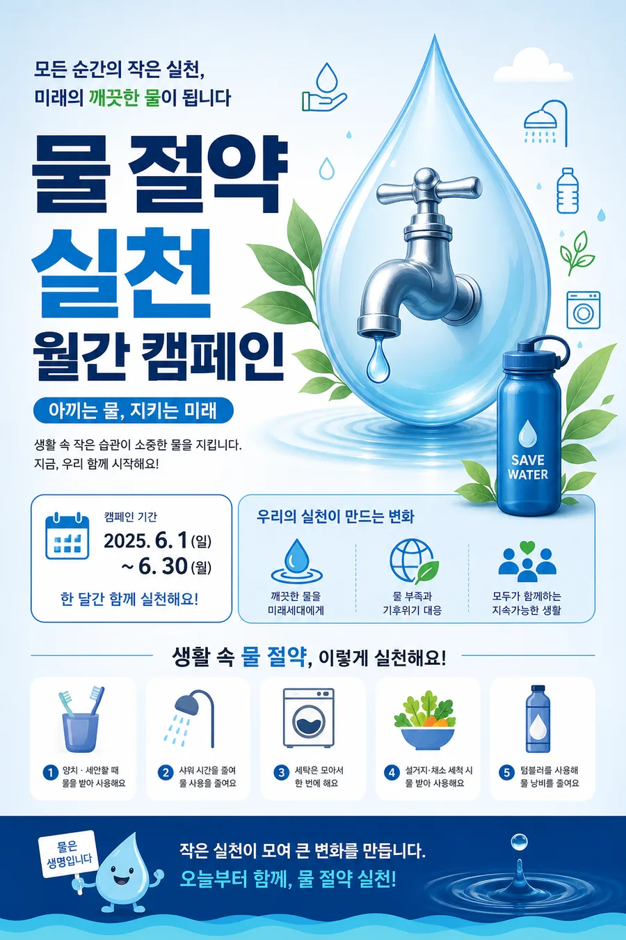 푸른 물방울 실천