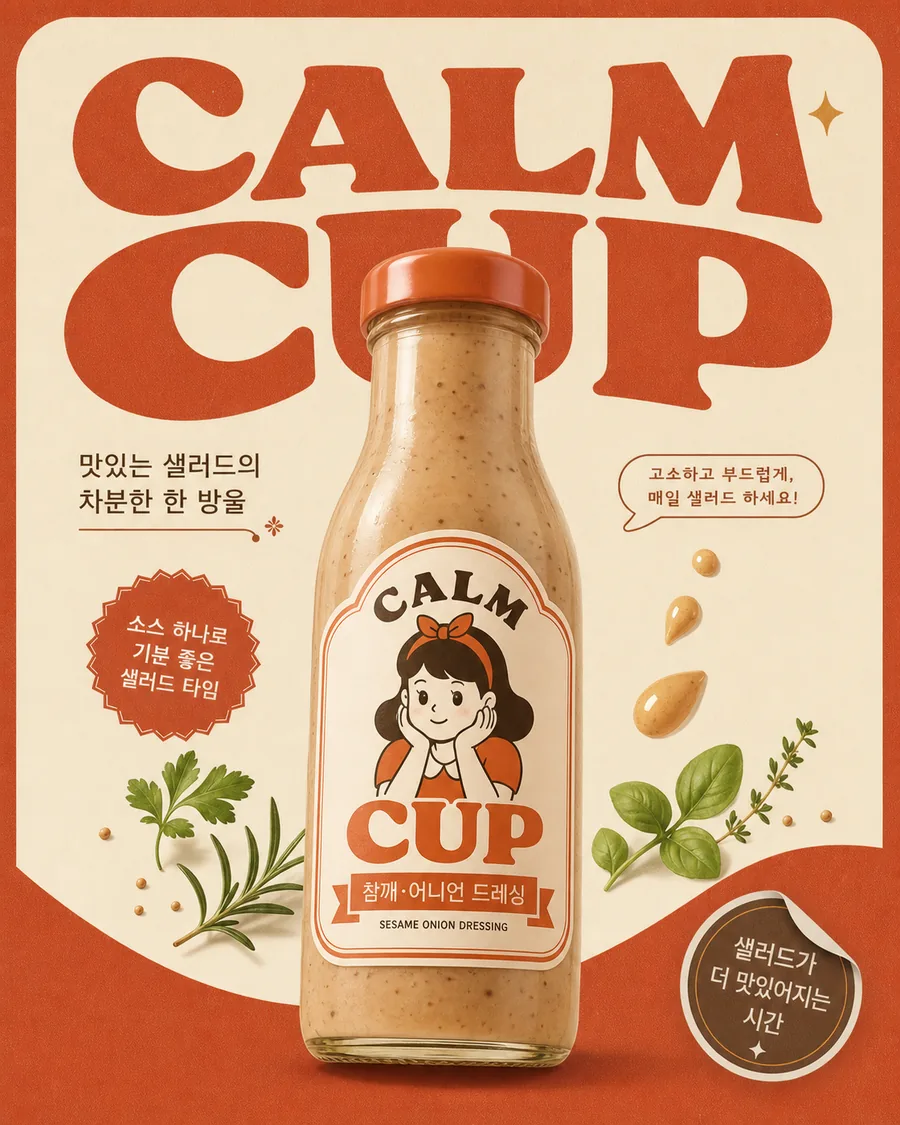 레트로 드레싱 포스터