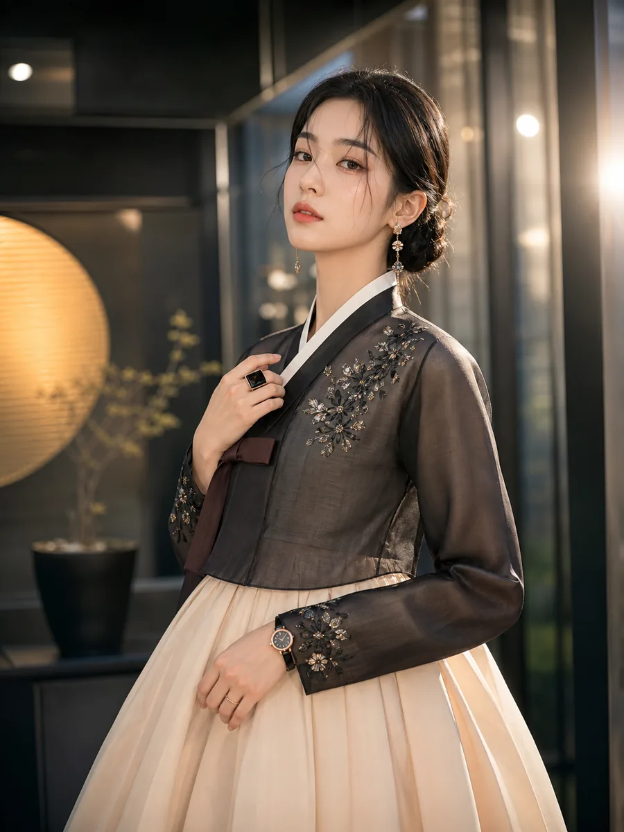 우아한 현대 한복