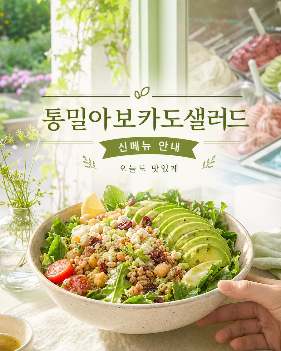 싱그러운 샐러드 포스터