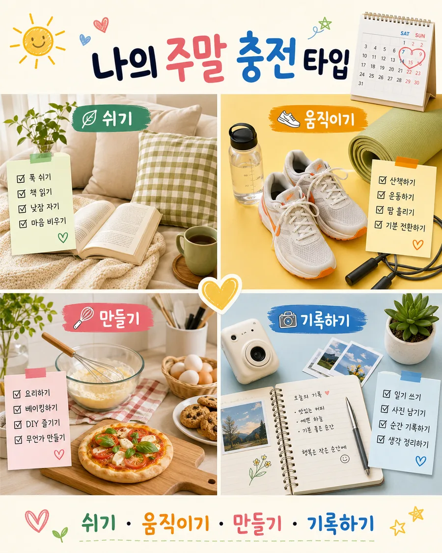 주말 충전 유형 카드