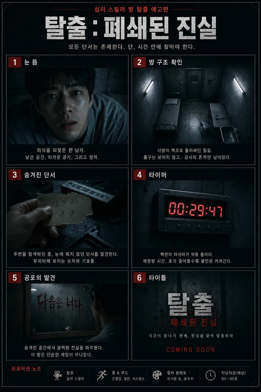 밀실 탈출 스토리보드