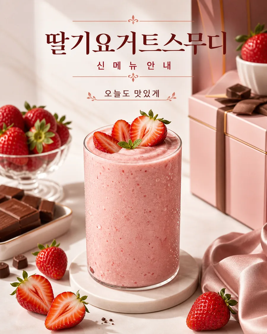 딸기 요거트 신메뉴