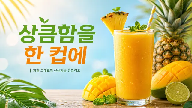 한 컵의 상큼함