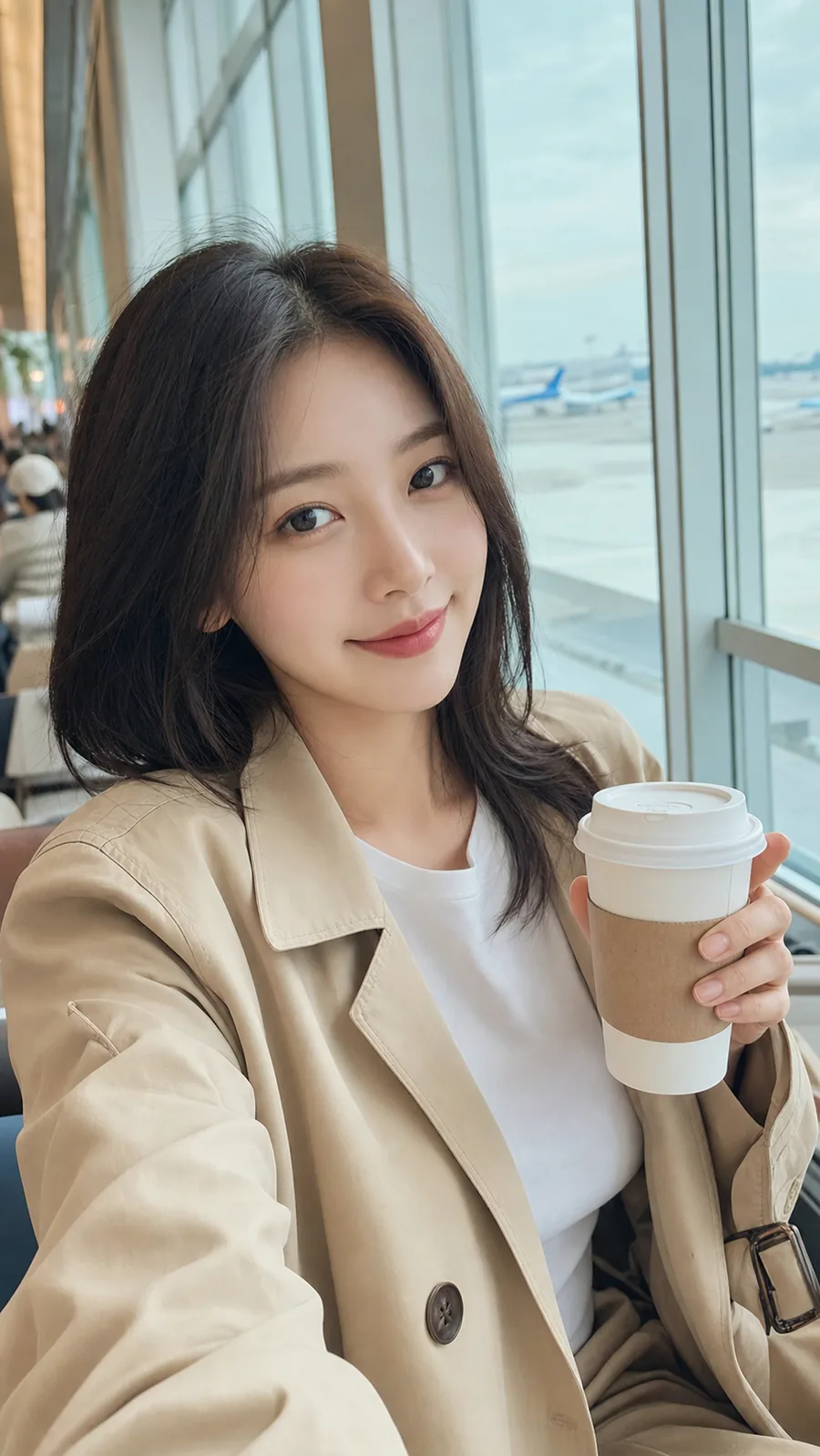 설레는 라운지 셀피