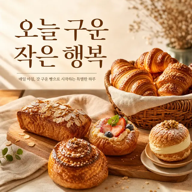 오늘 구운 작은 행복