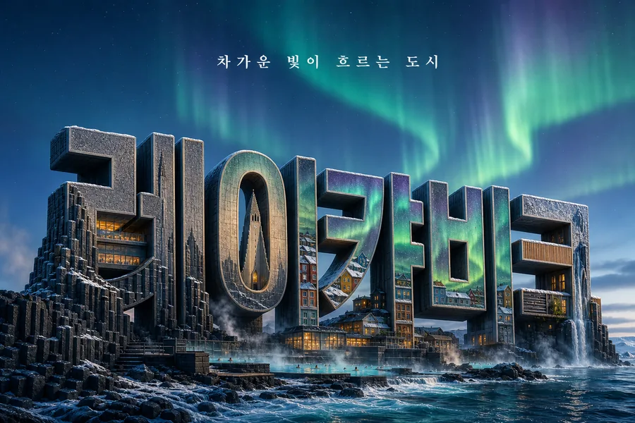 레이캬비크 환상 타이포