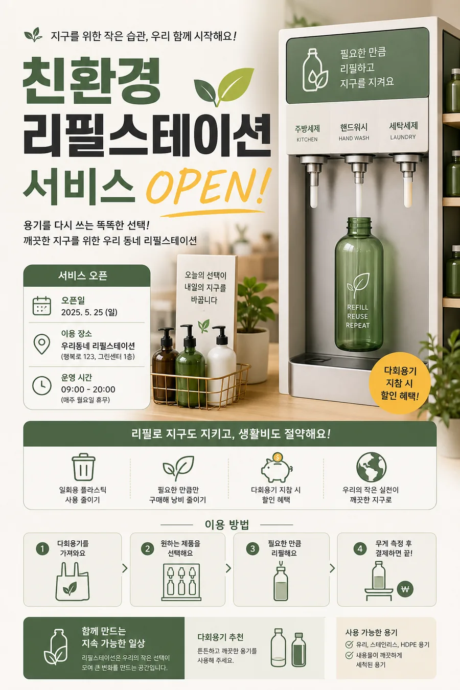 리필스테이션 오픈