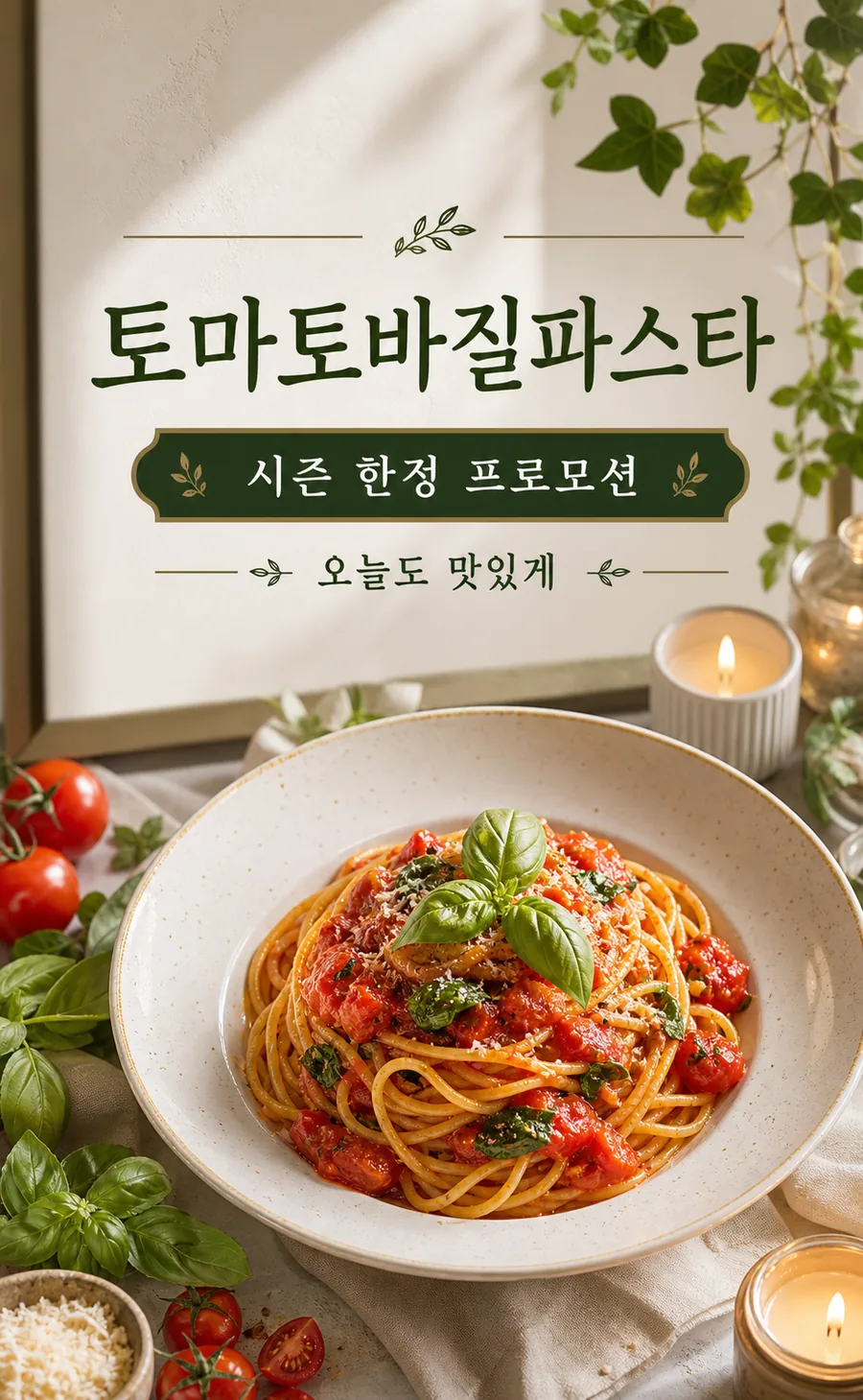 토마토 바질 포스터