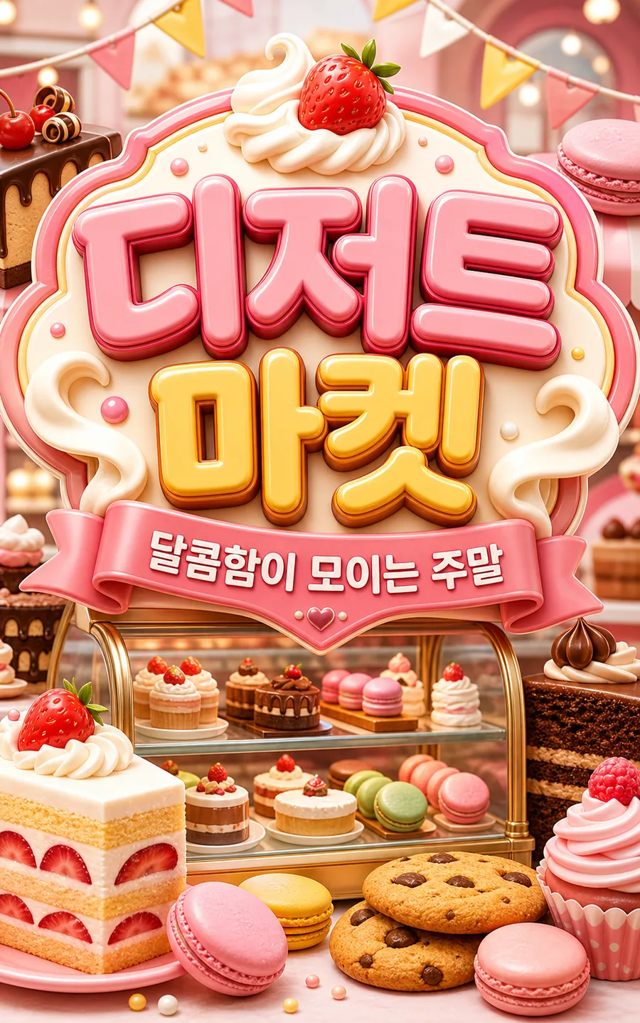 달콤한 디저트 마켓