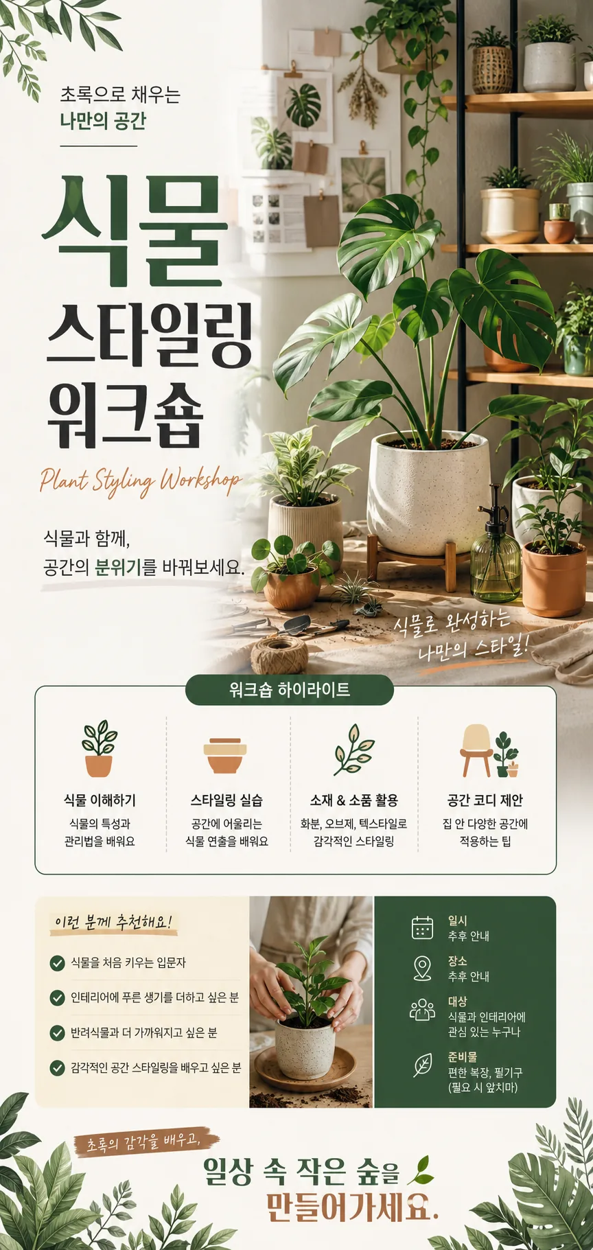 나만의 식물 공간 스타일링