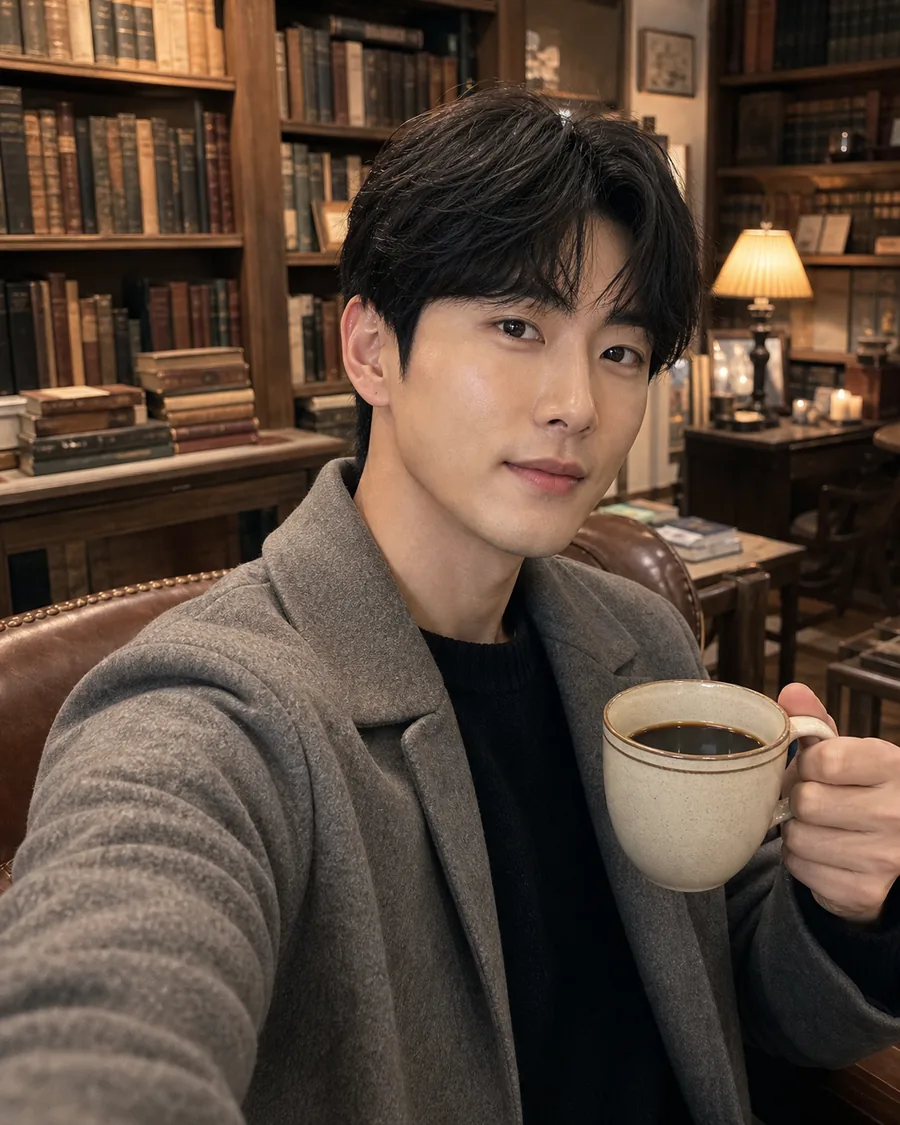 빈티지 서점의 밤