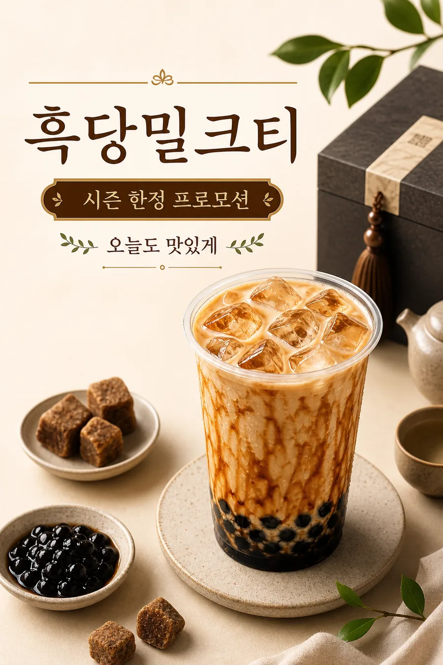 흑당 밀크티 프로모션