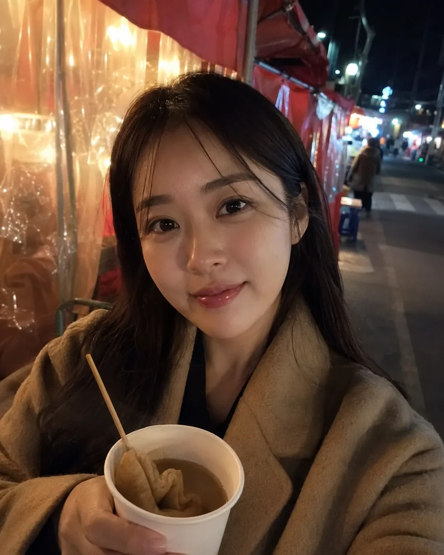 밤거리 어묵 한 잔