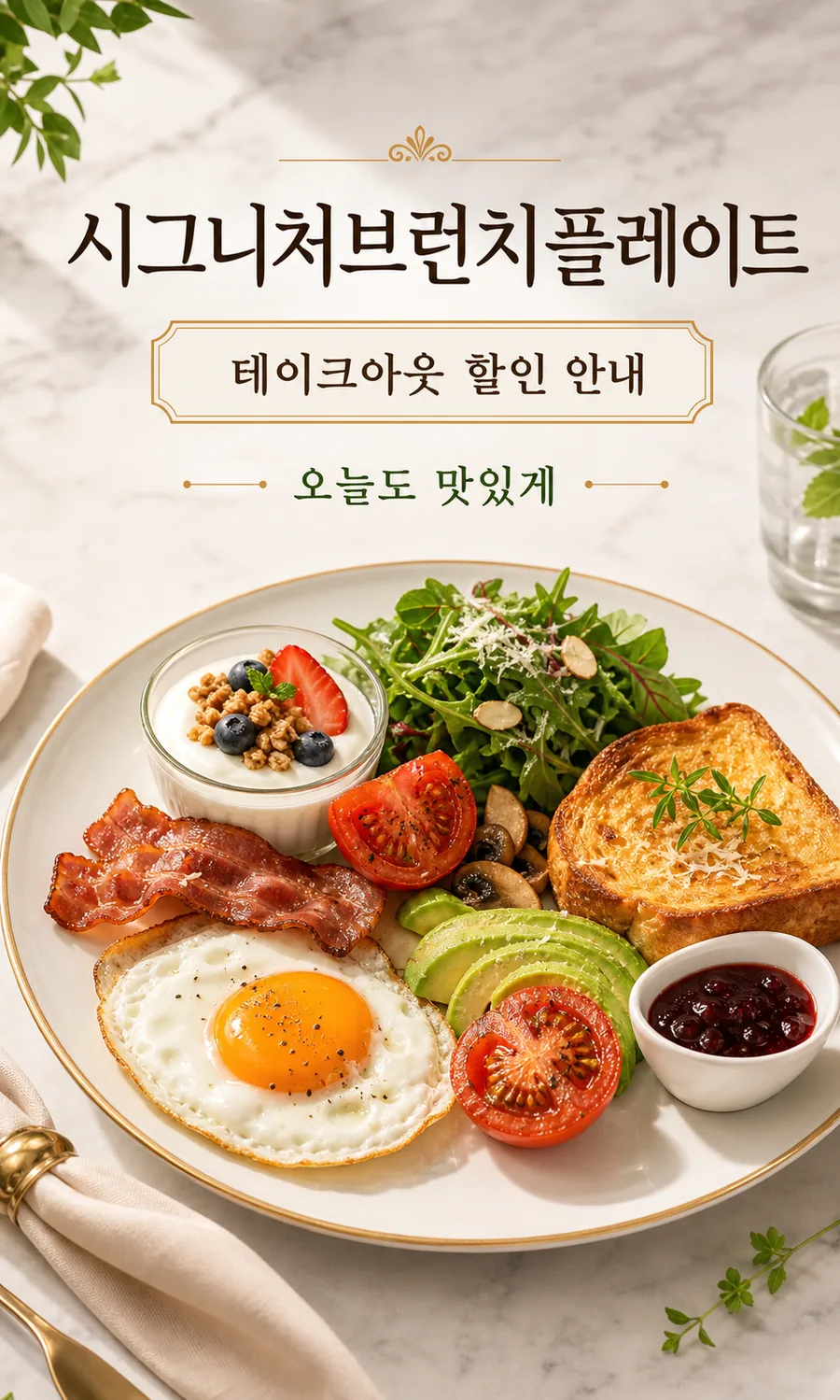시그니처 브런치 포스터
