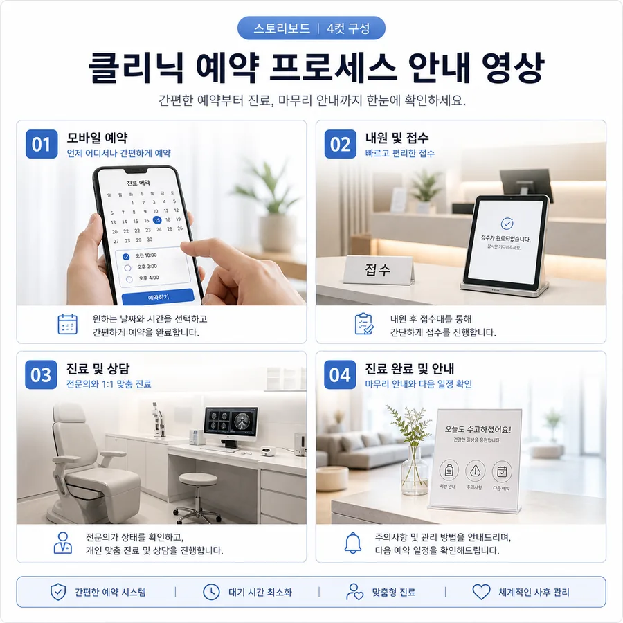 클리닉 예약 안내
