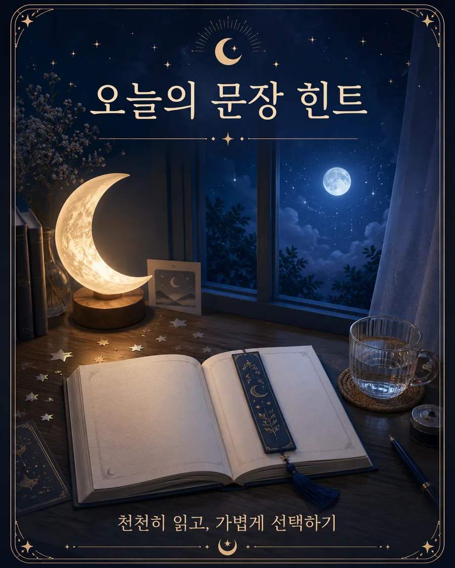 달빛 독서 운세