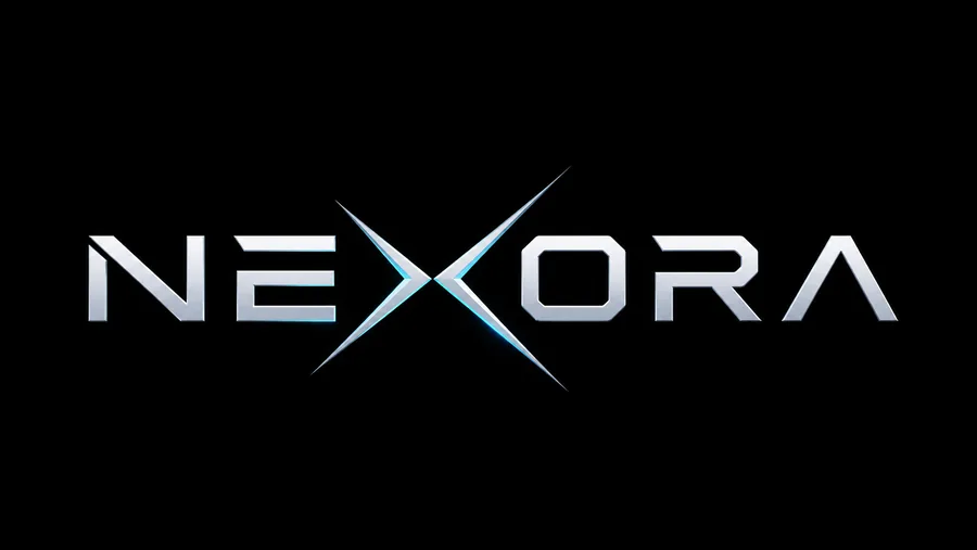 미래형 브랜드 로고 NEXORA